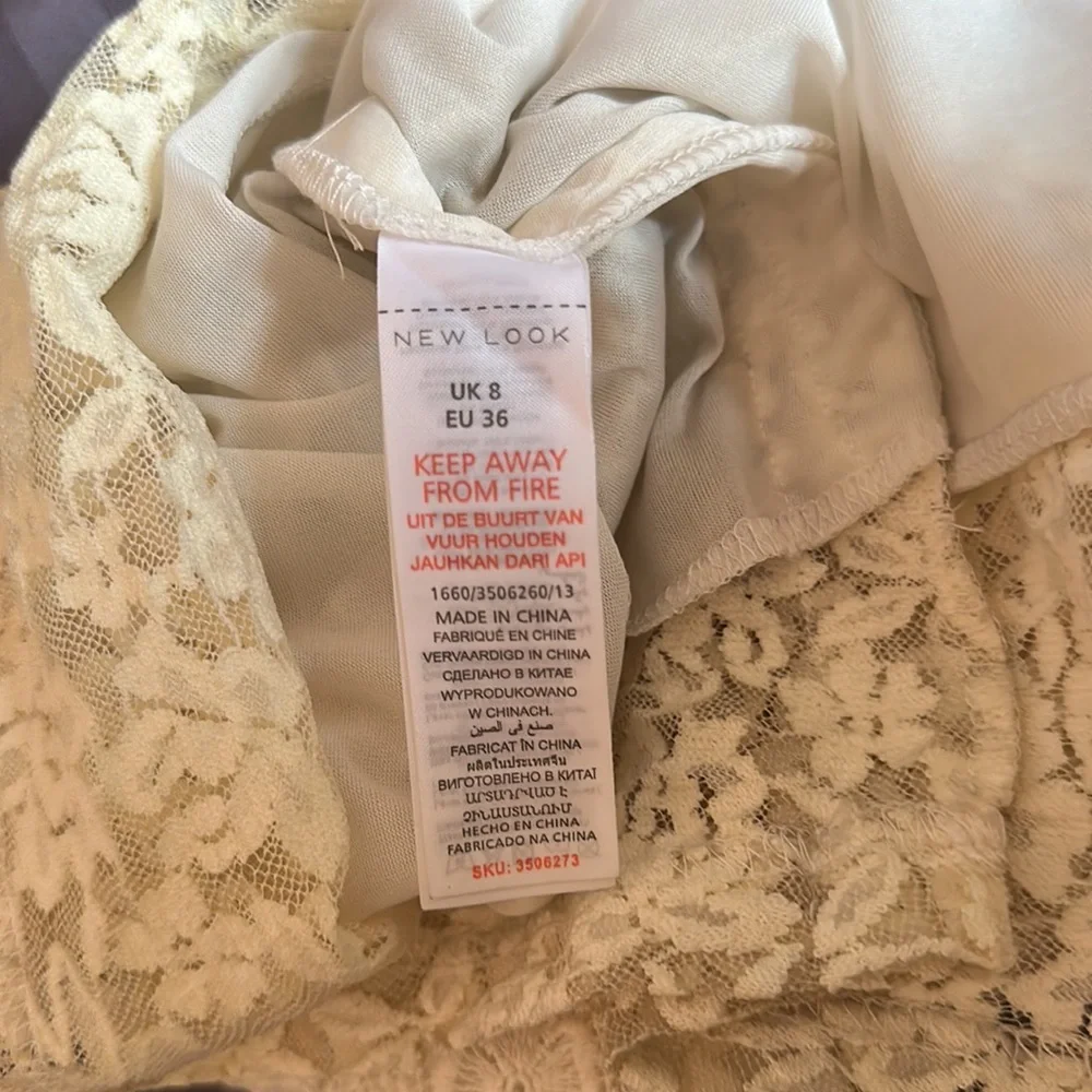New look white lace top - Picture 6 of 6